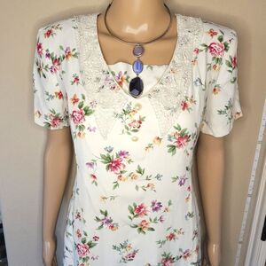 Vintage MEG LAUREN floral dress